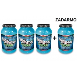 100% Pure Whey Star 1000 g, 3 + 1 ZADARMO